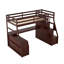 Lit mezzanine avec 7 tiroirs, 2 tablettes et un bureau-564886329-564886326