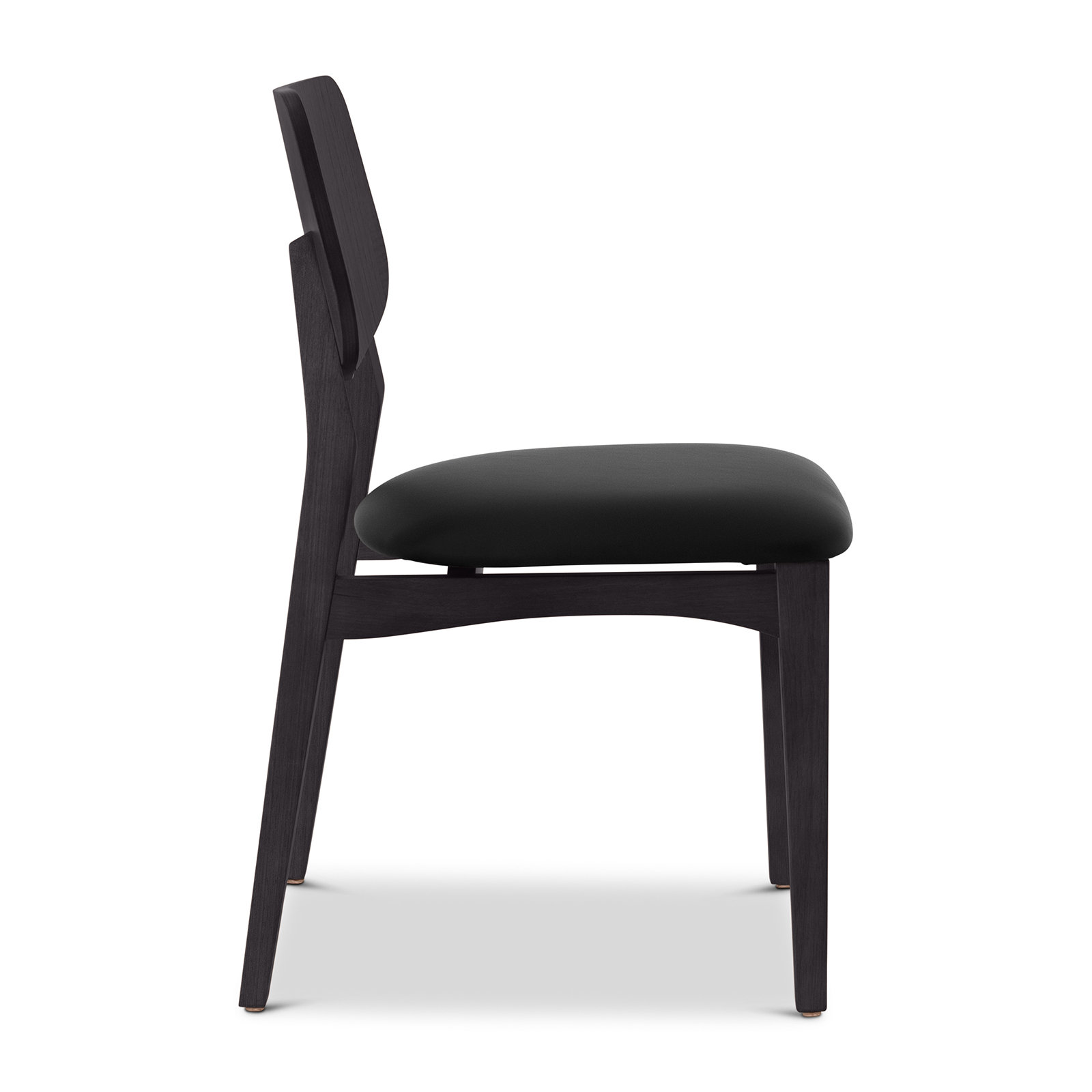 Dyron Side Chair, Black/Ebano