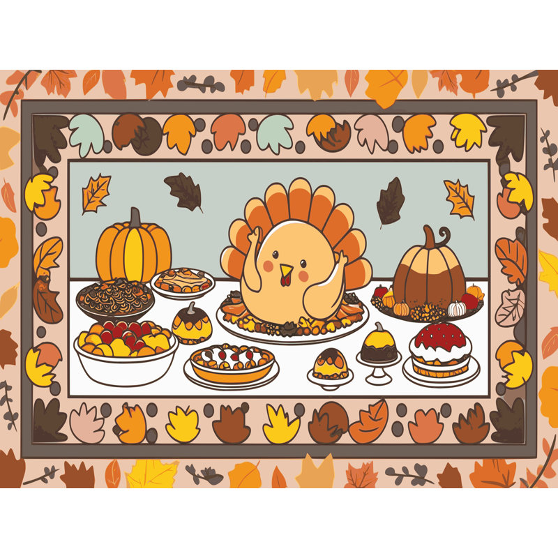 Tapis des fêtes de fin d'année The Holiday Aisle®, Rectangulaire 2 pi x 3 pi