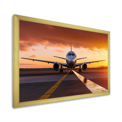 " Airplane At Sunset II "