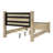 55-inch Eastern  Panel Bed Weathered Oak-339619412