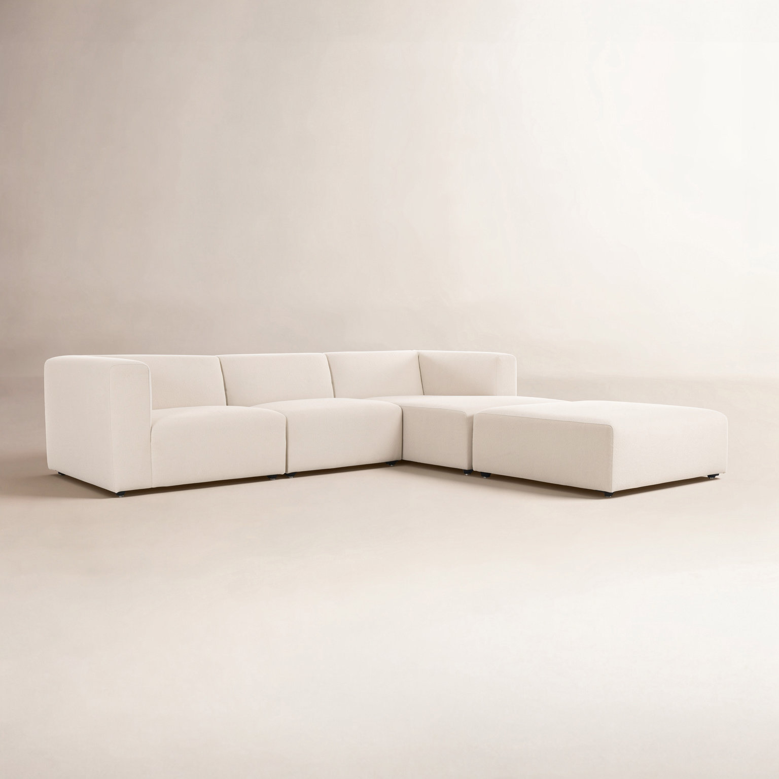 Sectional, Right Hand Facing, Fayette Cloud Polyester Blend