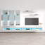 Fly 126" E 34TV Floating White Entertainment Centre-2095055963
