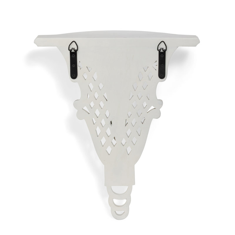Florentine Wall Bracket, Soft Gold, Classic White