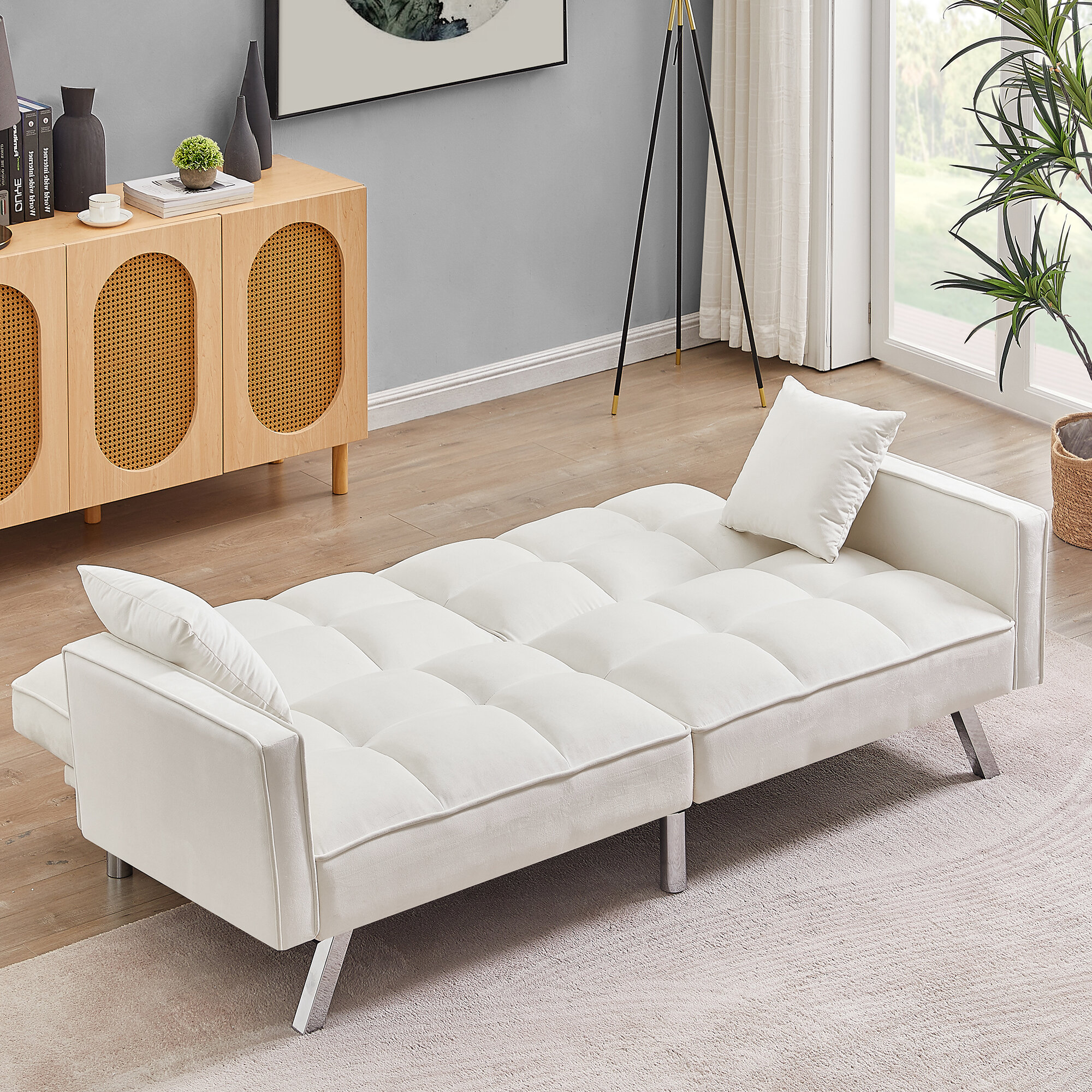 https://assets.wfcdn.com/im/10687741/compr-r85/1936/193608396/744-upholstered-velvet-tufted-sofa-sleeper-bed-with-square-arms.jpg