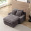 Lit de jour rembourré en tissu Rushabh-774876717
