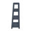 Bibliothèque moderne moderne, 3 tablettes, finition bleue élégante, présentoir en bois, 1 pièce-916693086