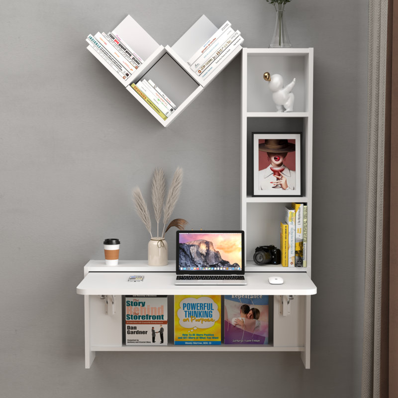 Floating Desk,wall Mounted Desk White