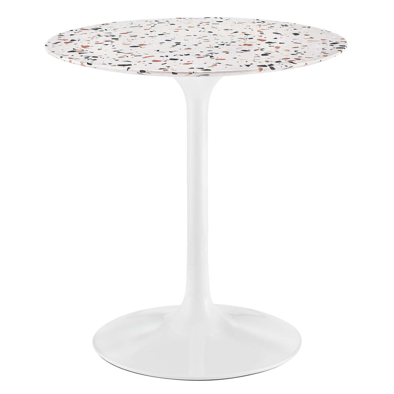 Table de salle à manger Lippa, Blanc, L 27,5 po x l 27,5 po, 40,5 po de hauteur