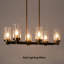 Lustre linéaire classique / traditionnel à 6 lumières à intensité variable Belser