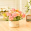 Artificial Hydrangea Flower in Ceramic Planter for Desktop Decoration-173461975