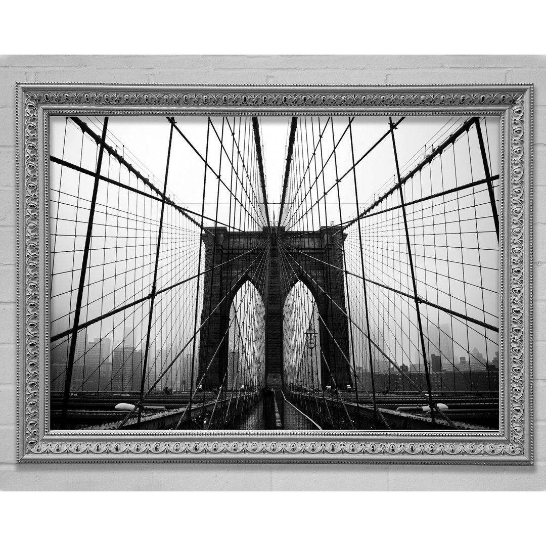 Brooklyn Bridge Perfektion - Einzelner Bilderrahmen Kunstdrucke