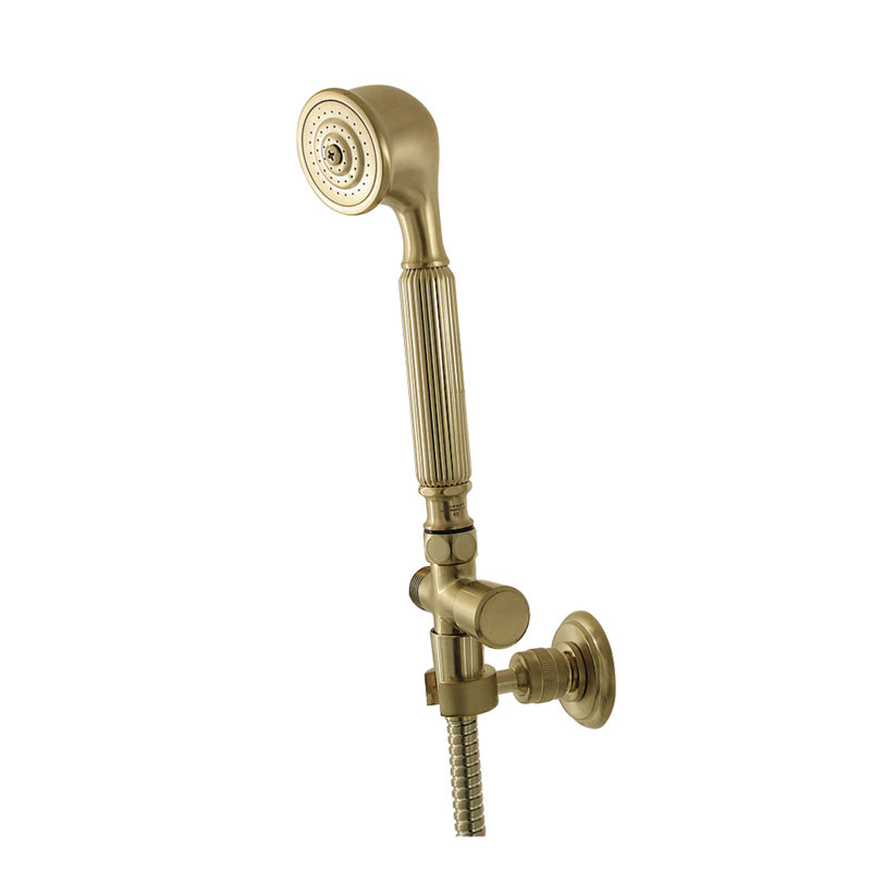 Kingston Brass Restoration Hand Shower Kit, Brushed Brass