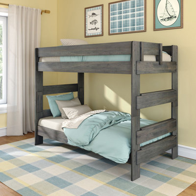 Kids Twin Over Twin Bunk Bed