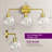 3-Light Dimmable Gold Vanity Light