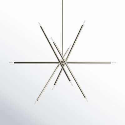 Asherah 10-Light Dimmable Sputnik Linear Chandelier
