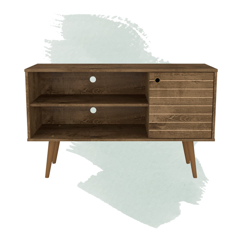 Darryl TV Stand for TVs up to 43", Rustic Brown