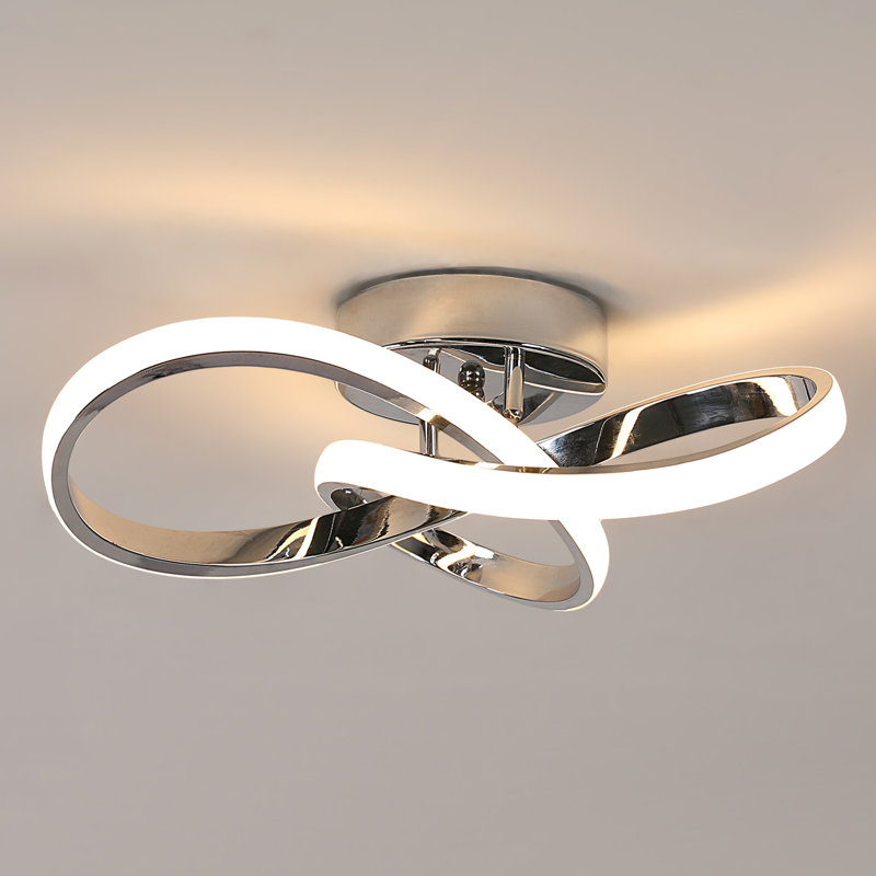 Aynslee 3-Light LED Semi Flush Mount, 3000K