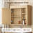 Fredson 30" Single Freestanding Bathroom Vanity Set with Medicine Cabinet,Solid Wood Legs, Soft-Close Doors & Interior Adjustable Storage, Easy Assembly, Natural Oak