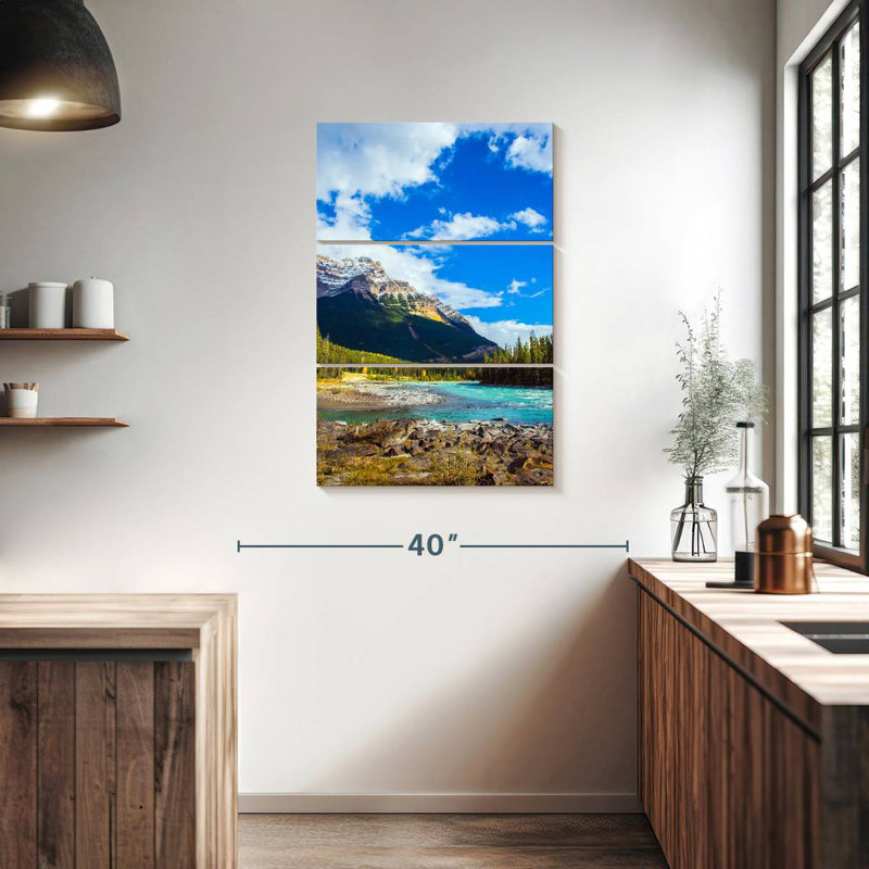 Kerrick Glacier Fed Turquoise River, 38" H x 24" W