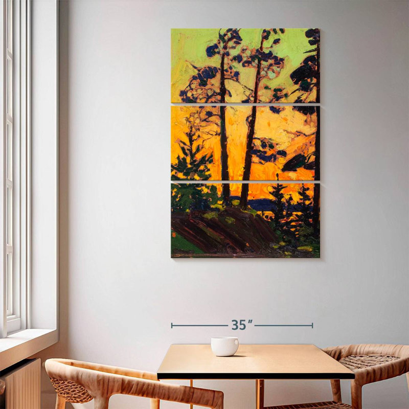 Harnek Pine Trees At Sunset, 65" H x 42" W