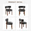 Chaise d'appoint rembourrée en similicuir-1180186953