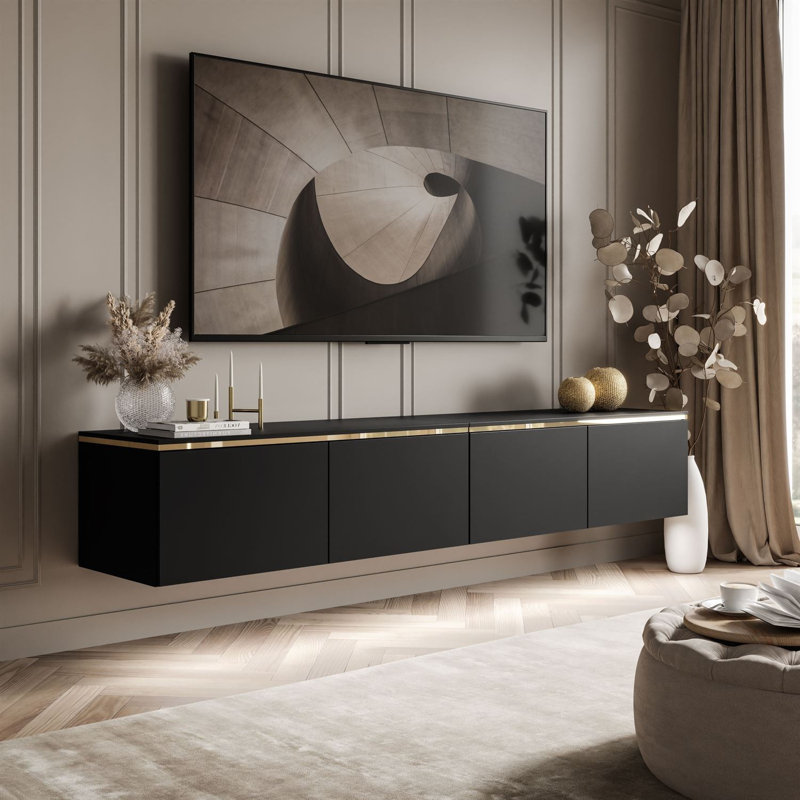 Unfinished TV Stand for TVs up to 60", Black