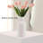 Minimalist White Ceramic Vase, Modern Home Decor With Matte Finish, Ideal For Pampas Grass, Perfect For Table, Fireplace, Mantel, Shelf, Entryway & Centerpieces-30381068