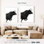 «Charging Black Bull» sur toile-1701085879