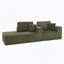 Canapé modulaire de 109 po, canapé modulaire Cloud avec assise profonde, canapé en L moderne pour le salon, aucun assemblage requis, (VERT)-1427300986