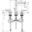Metropol Low Flow Water Saving Widespread Bathroom Faucet with Drain Assembly-41425842