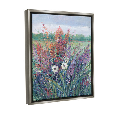«Spring Meadow Florals Floater Frame» par Tim Ottoole sur toile