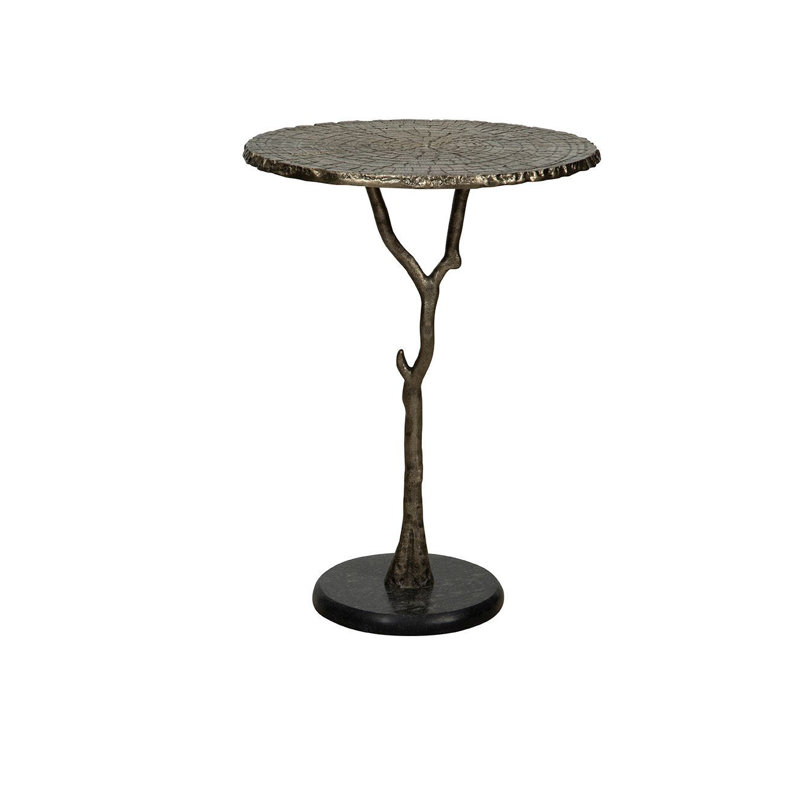 Keadra Aluminum End Table, Deep Gray
