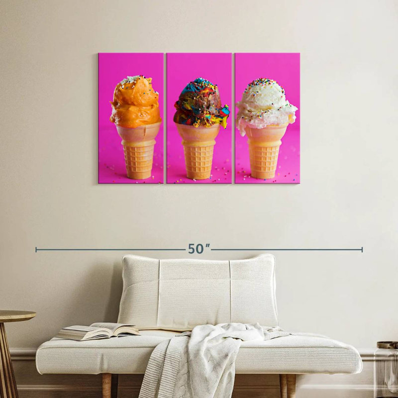 Yarlin Sundae Ice Cream Cones, 24" H x 38" W