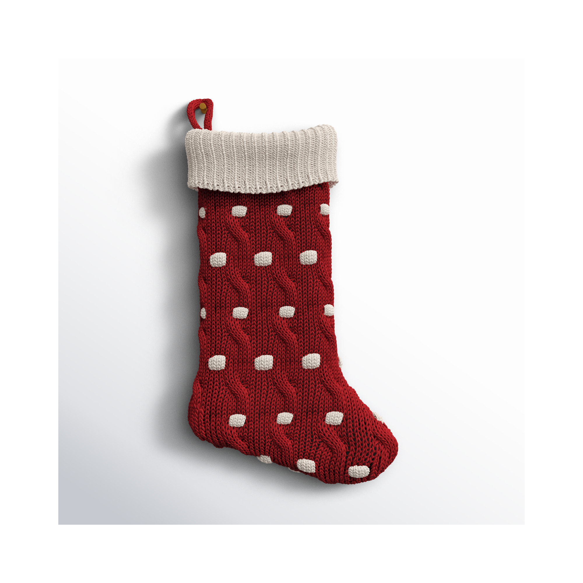 Knit Dots Stocking