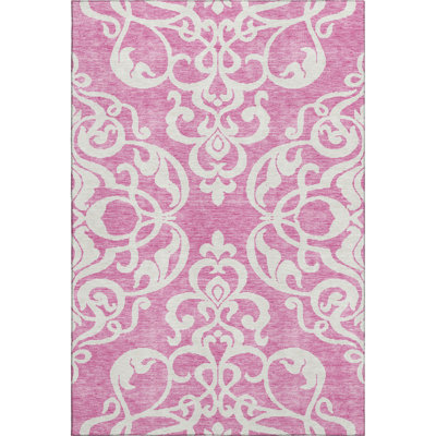 Premium Machine Washable Prisco Blush Rug