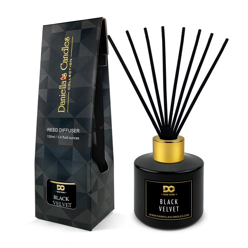Ensemble de diffuseurs en velours noir DANIELLA'S CANDLES