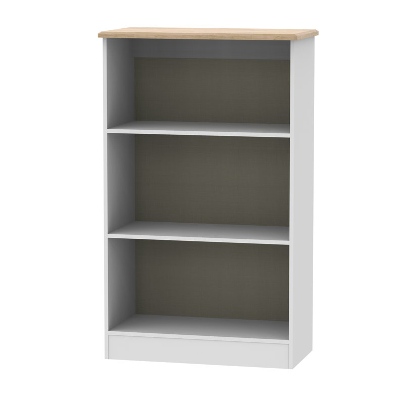 Fully Assembled Murier Bookcase, Oak/White Ash