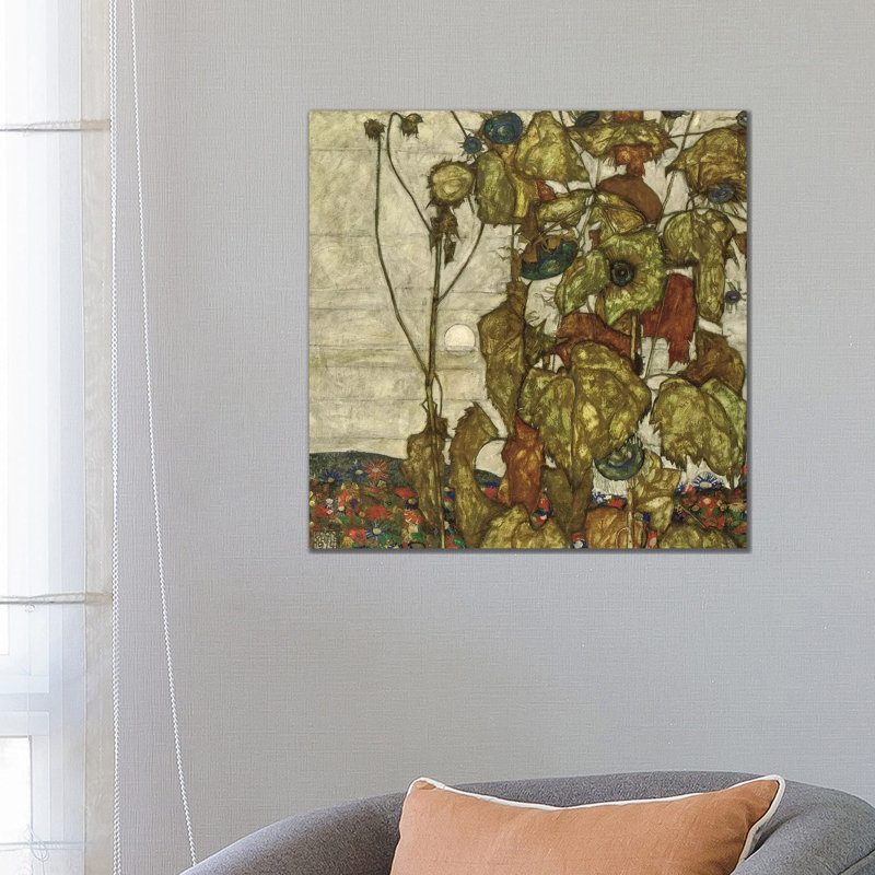 Autumn Sun by Egon Schiele - Wrapped Canvas Print, 66.04 cm H x 66.04 cm W x 1.91 cm D