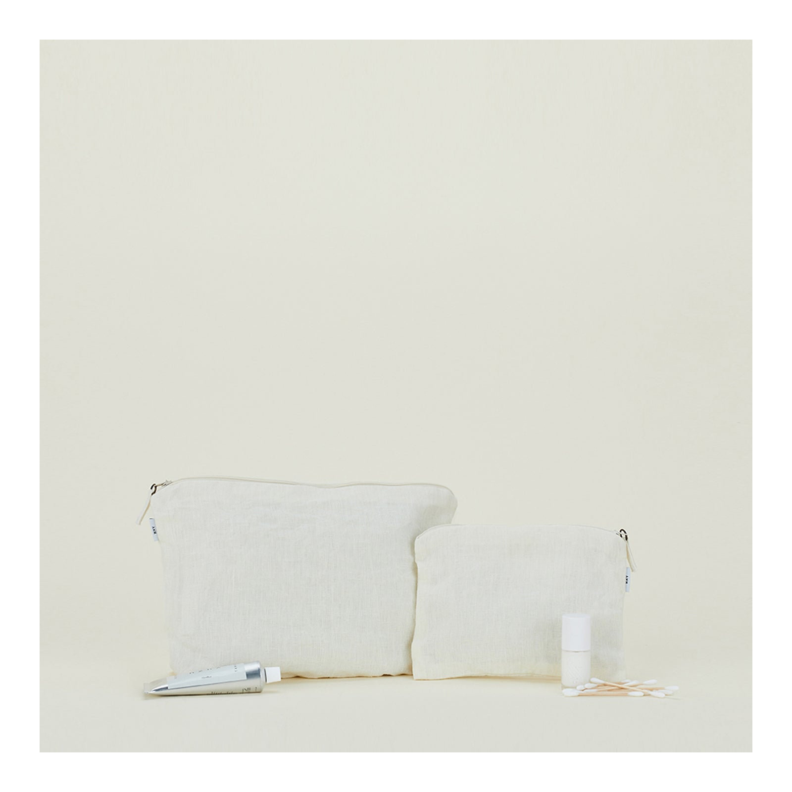  Linen/Cotton Makeup Organizer, Ivory