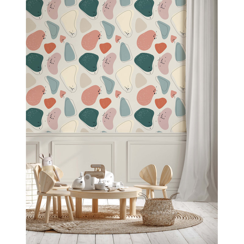 Childrens Abstract Shapes Wallpaper