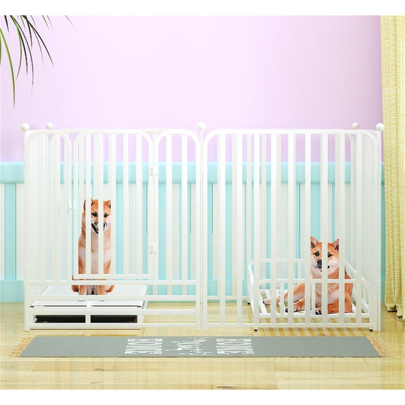 Panel Metal Exercise Pen, 27.55" H x 47.24" W x 23.62" D