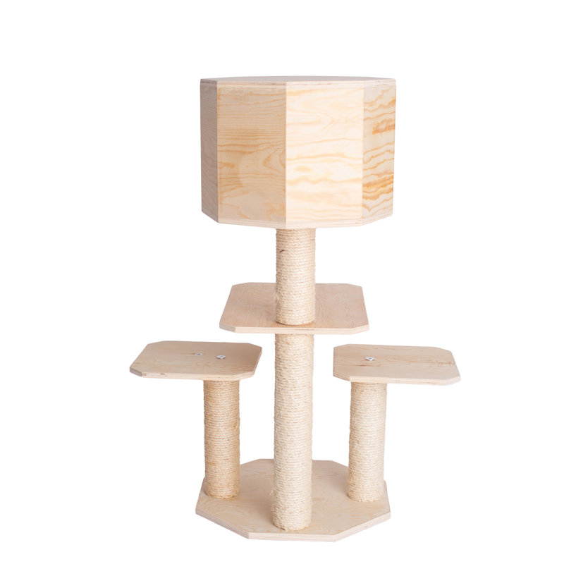 Scots Pine 20" x 20" Outdoor Cat Tree with Sisal Posts