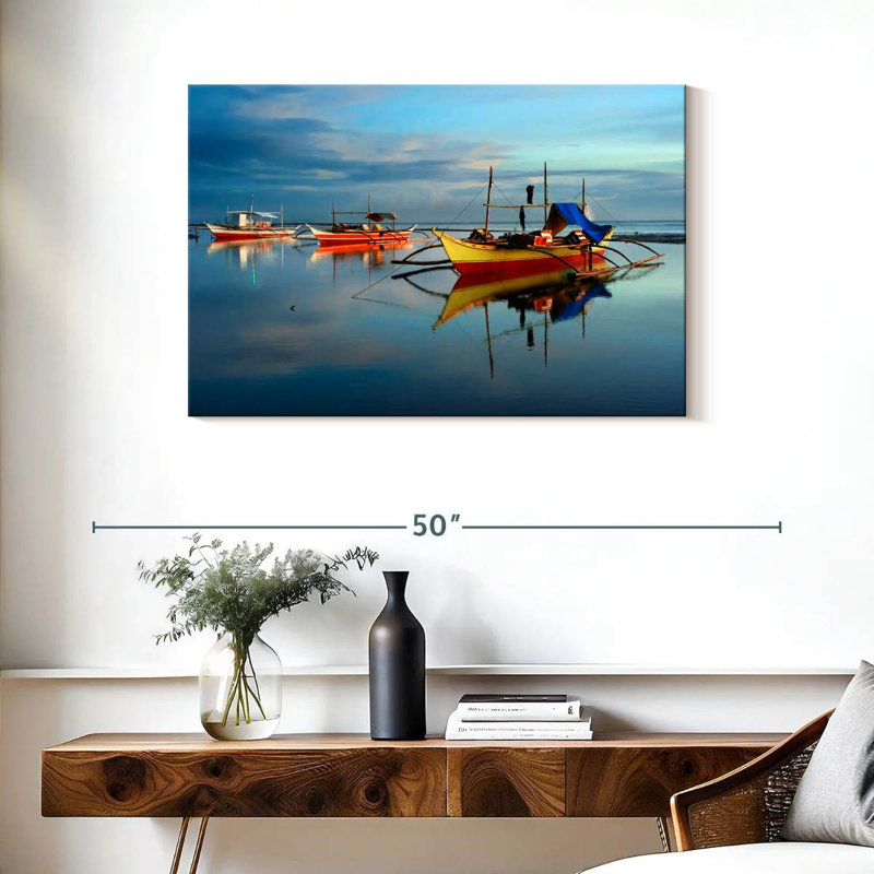 Senne Filipino Fishing Boats, 24" H x 36" W