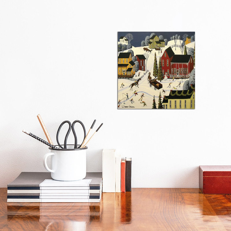 Christmas Cheer by Debbie Criswell - Painting on Canvas, Wrapped Canvas, 30.48 cm H x 30.48 cm W