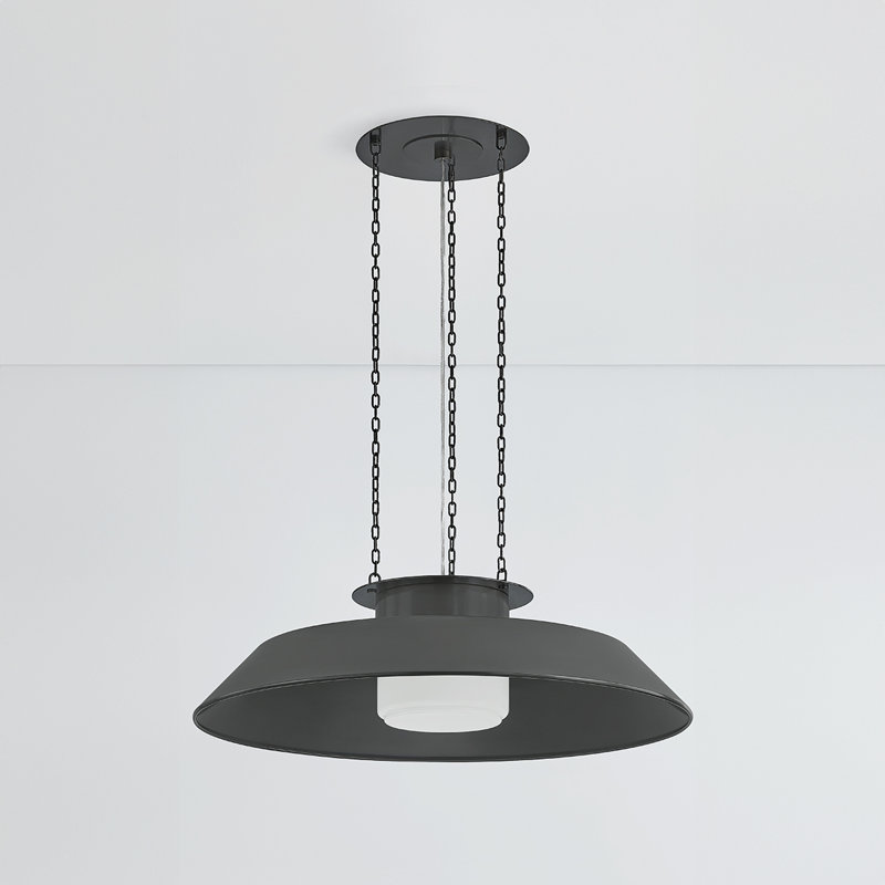 WOODROW Pendant, 9.25" H x 32" W x 32" D, Bronze