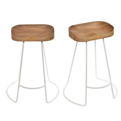 Counter Stool with Metal Frame