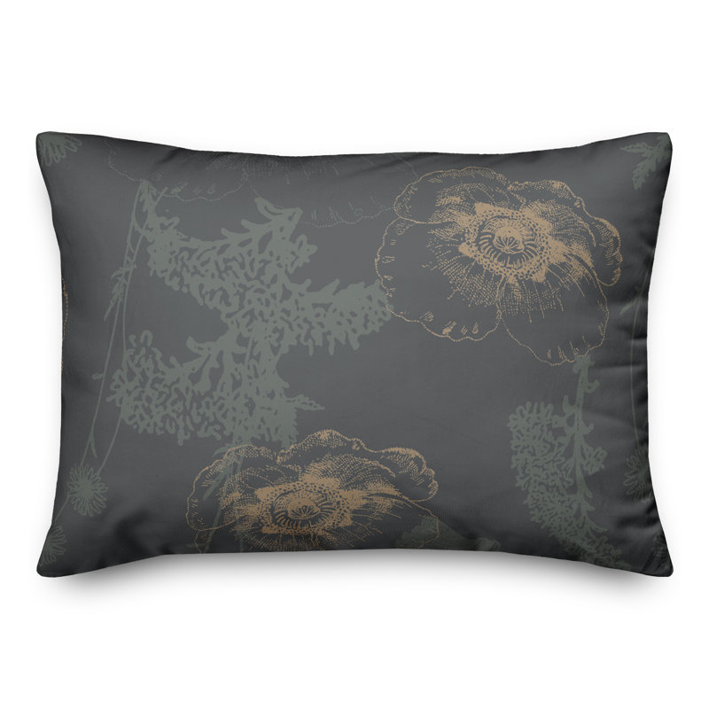  Polyester Lumbar Rectangular Indoor/Outdoor Pillow Cover & Insert