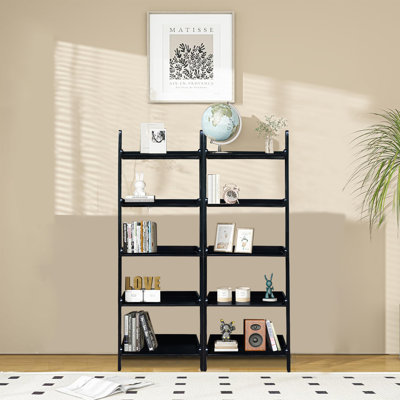 Bibliothèque échelle en bois massif H 76,25 "x l 26"