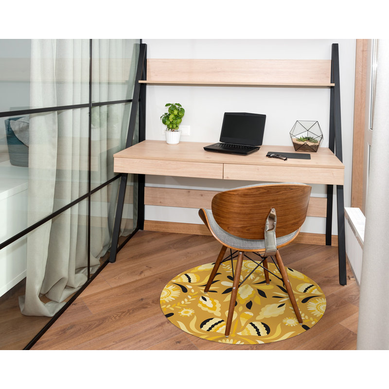 Kadaisha Hard Floor Straight Round Chair Mat